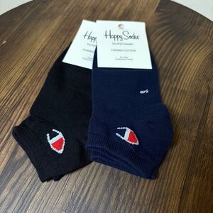 2 Pairs Champion x Happy Socks Ankle Socks - NWT - Men’s 8-12 / Women’s 10-12.5